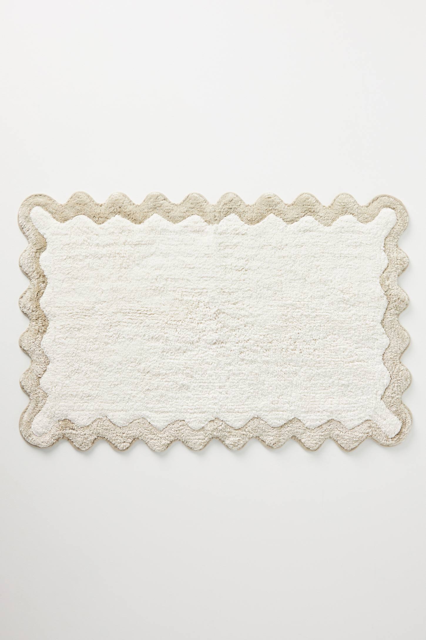 Maeve by Anthropologie Scalloped Cotton Bath Mat - Image 0