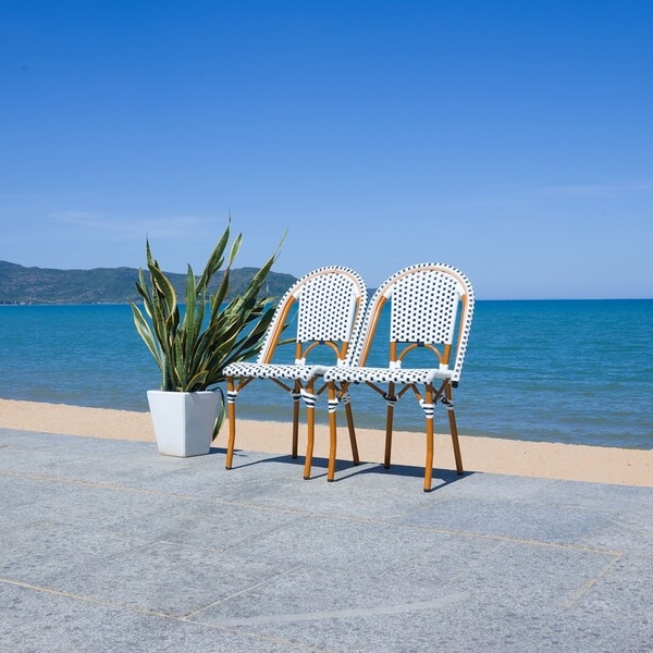 California Side Chair - White/Navy - Safavieh - Image 10