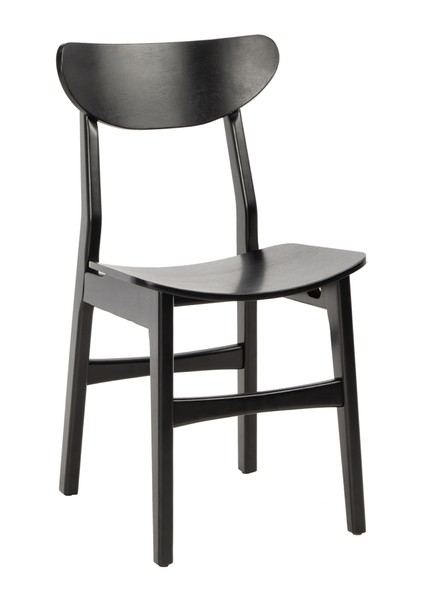 Lucca Retro Dining Chair - Black - Set of 2 - Image 0