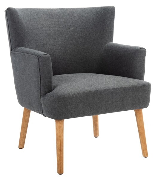 Delfino Accent Chair - Dark Grey - Safavieh - Image 0