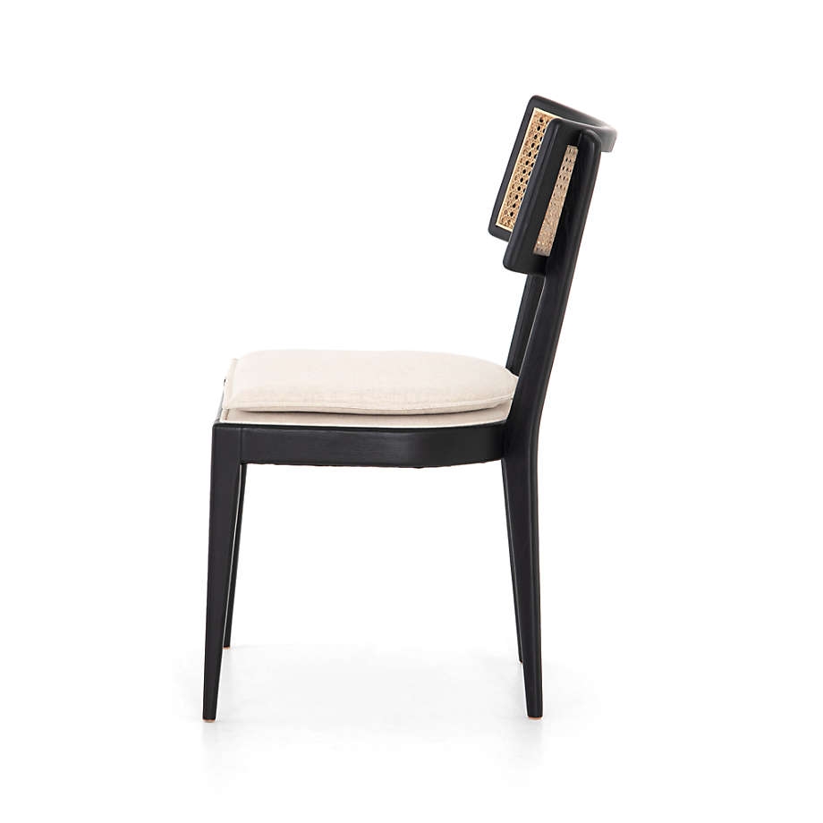 Libby Black Wood and Natural Cane Dining Chair - Image 2