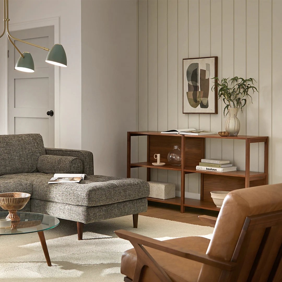 Mysen 64" Shelving Unit, Short - Walnut - Image 5