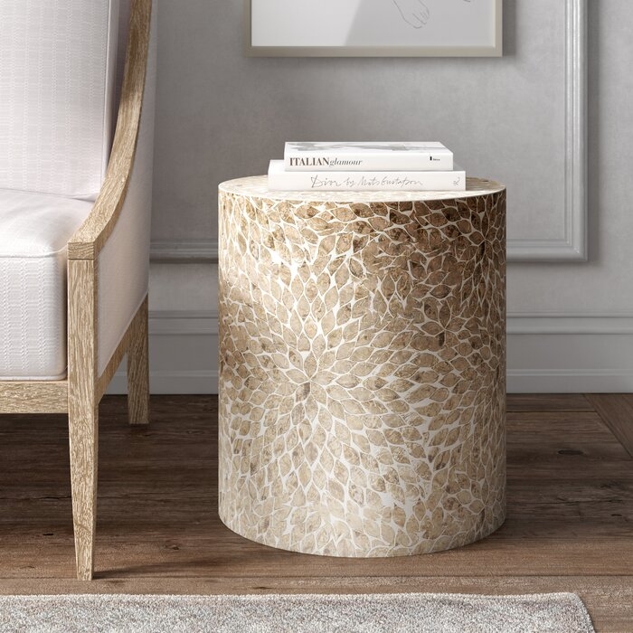 Haryln 18'' Tall Drum End Table - Image 0
