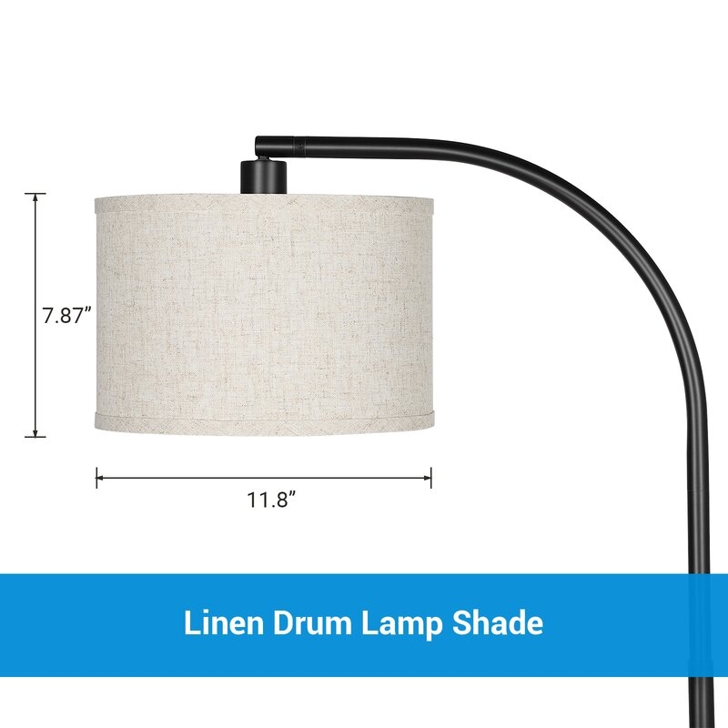 Kjeld 63" Arched Floor Lamp - Image 2