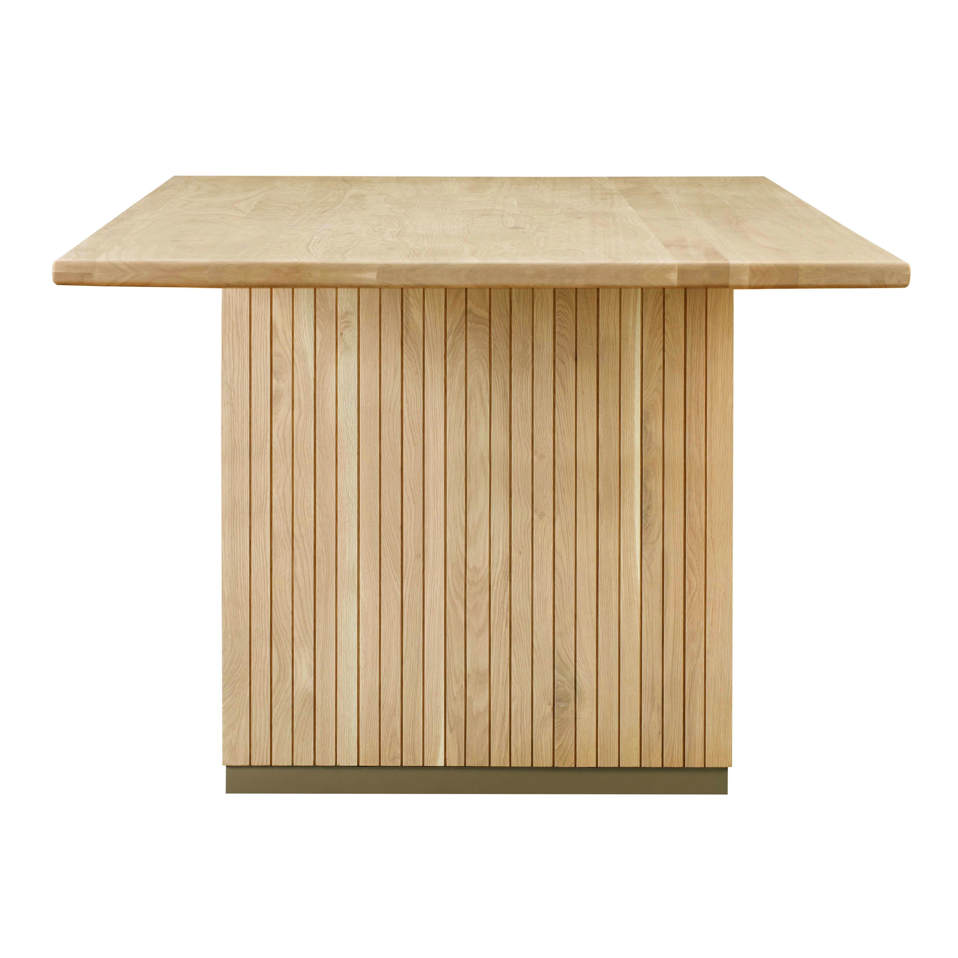 Chelsea Natural Oak Wood Rectangular Dining Table - Image 2