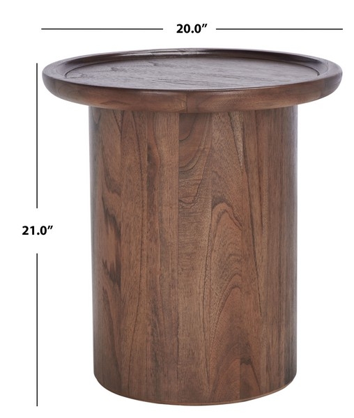 Devin Round Pedestal Accent Table - Image 2
