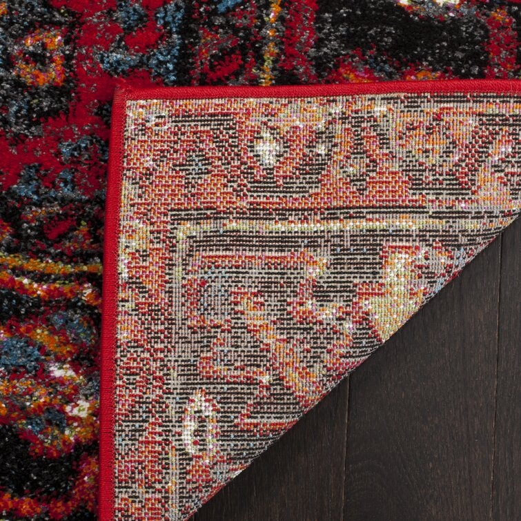 Barrera Southwestern Red Area Rug - Image 2