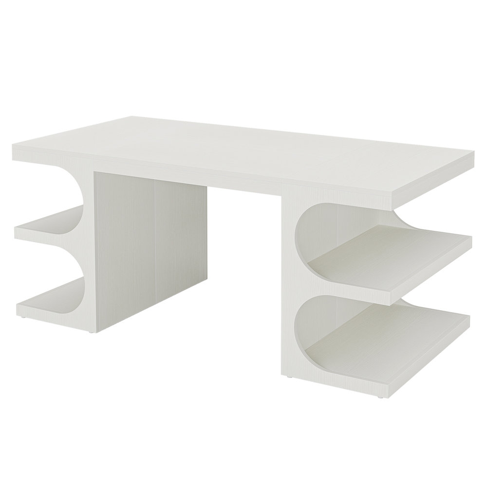 Wooden Large Computer Desk for Home Office - Image 1