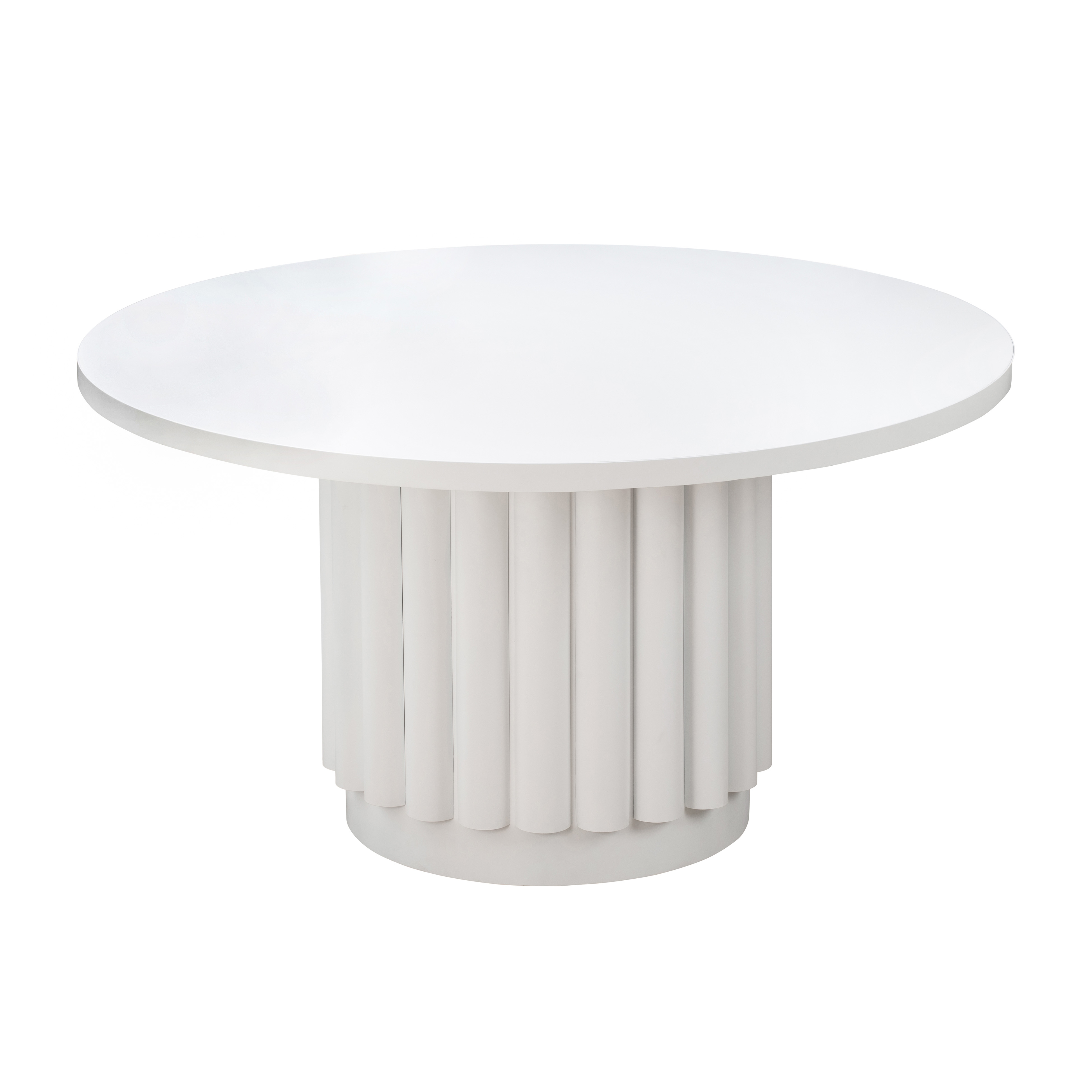 Kali 55 Inch White Round Dining Table - Image 2