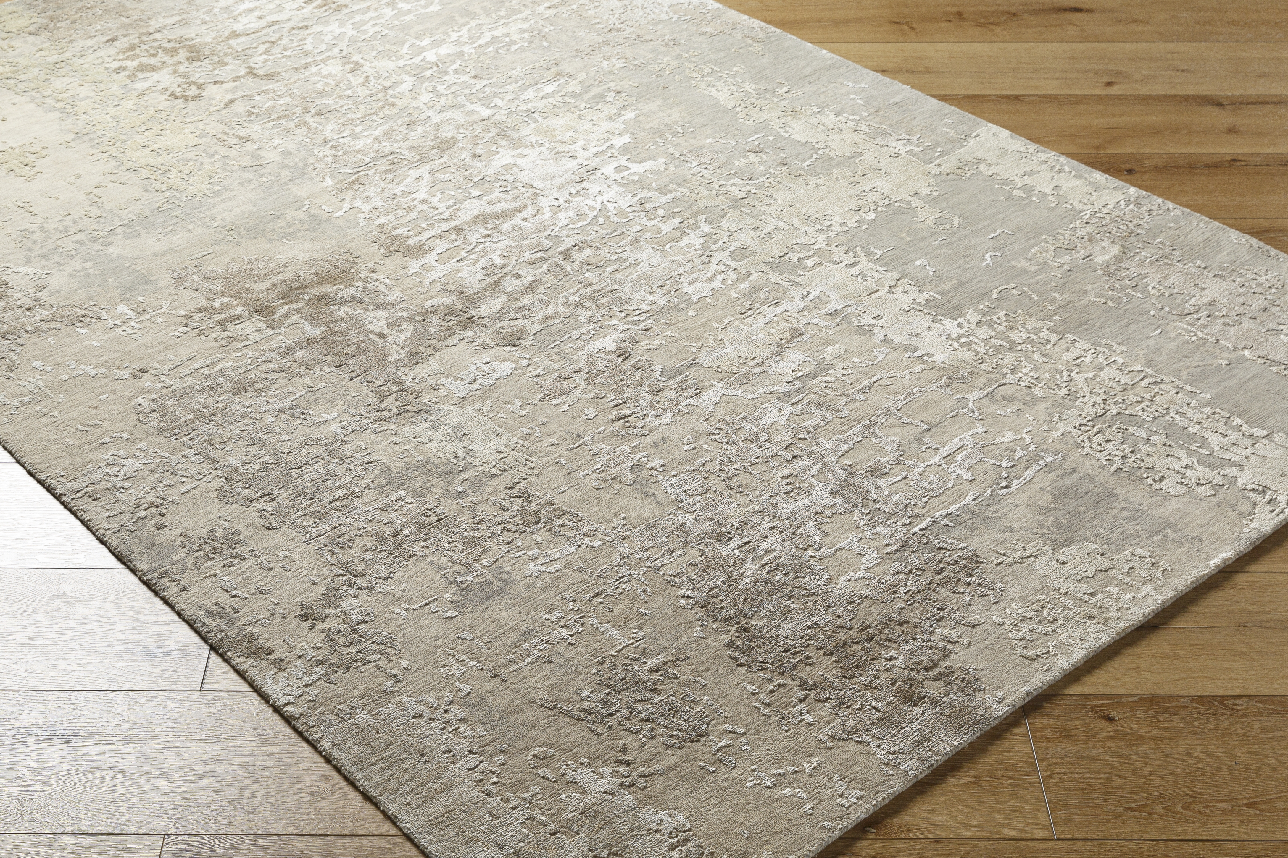 Abbey Beige Indoor 9' x 12' Handmade Rug - Image 1
