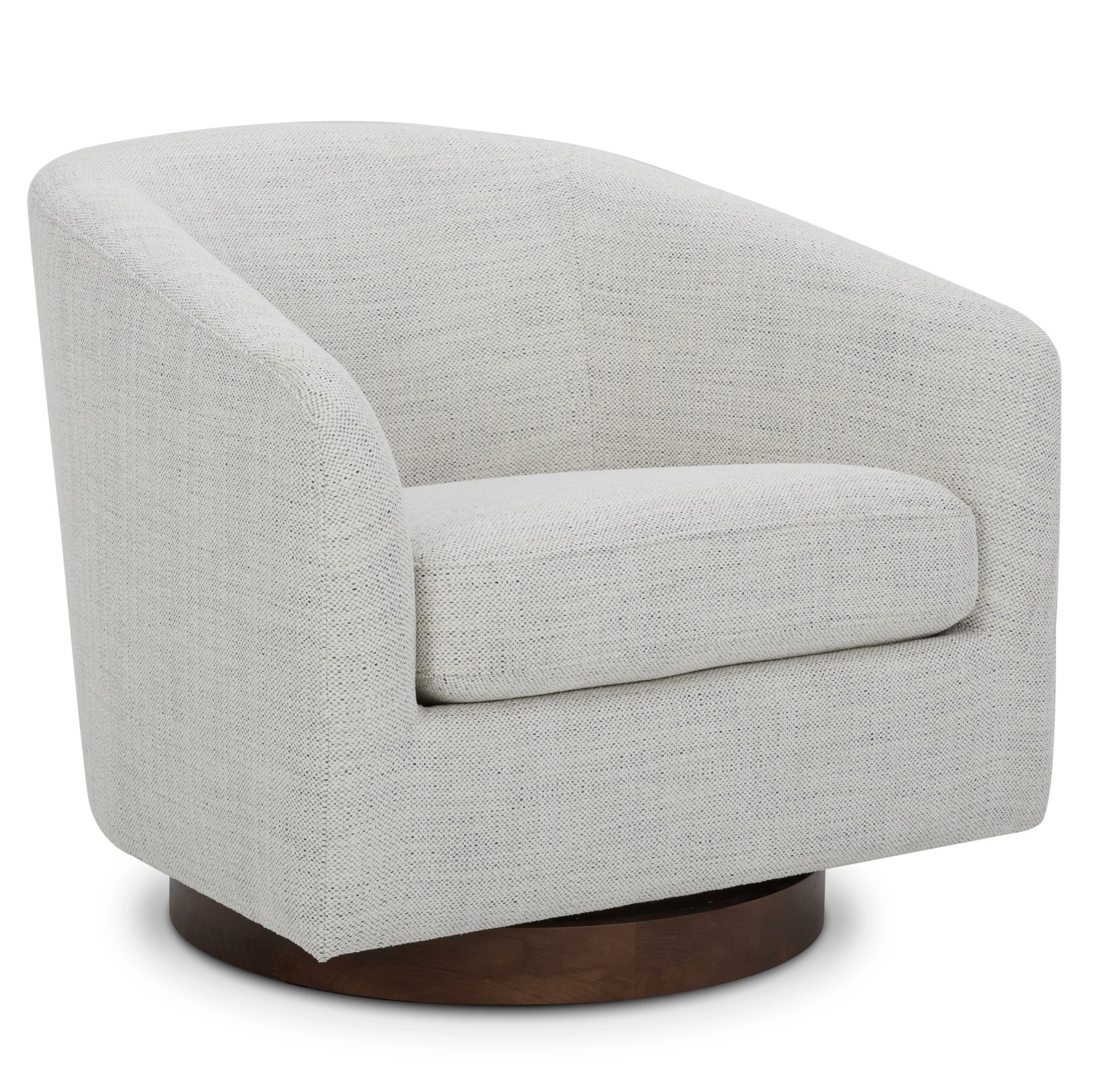 Bennett Upholstered Swivel Barrel Chair - Image 0