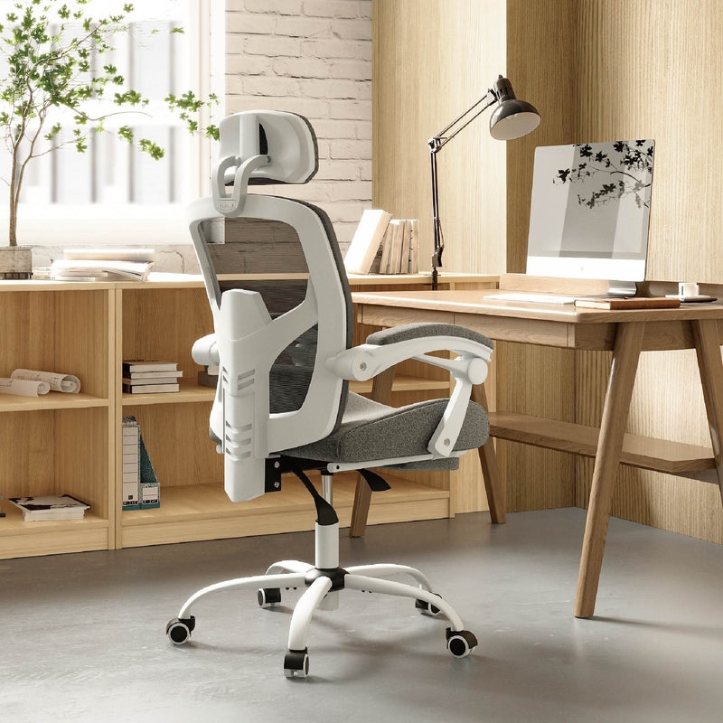 Contour & Co. | White Mesh High Back Ergonomic Office Desk Chair - Image 0