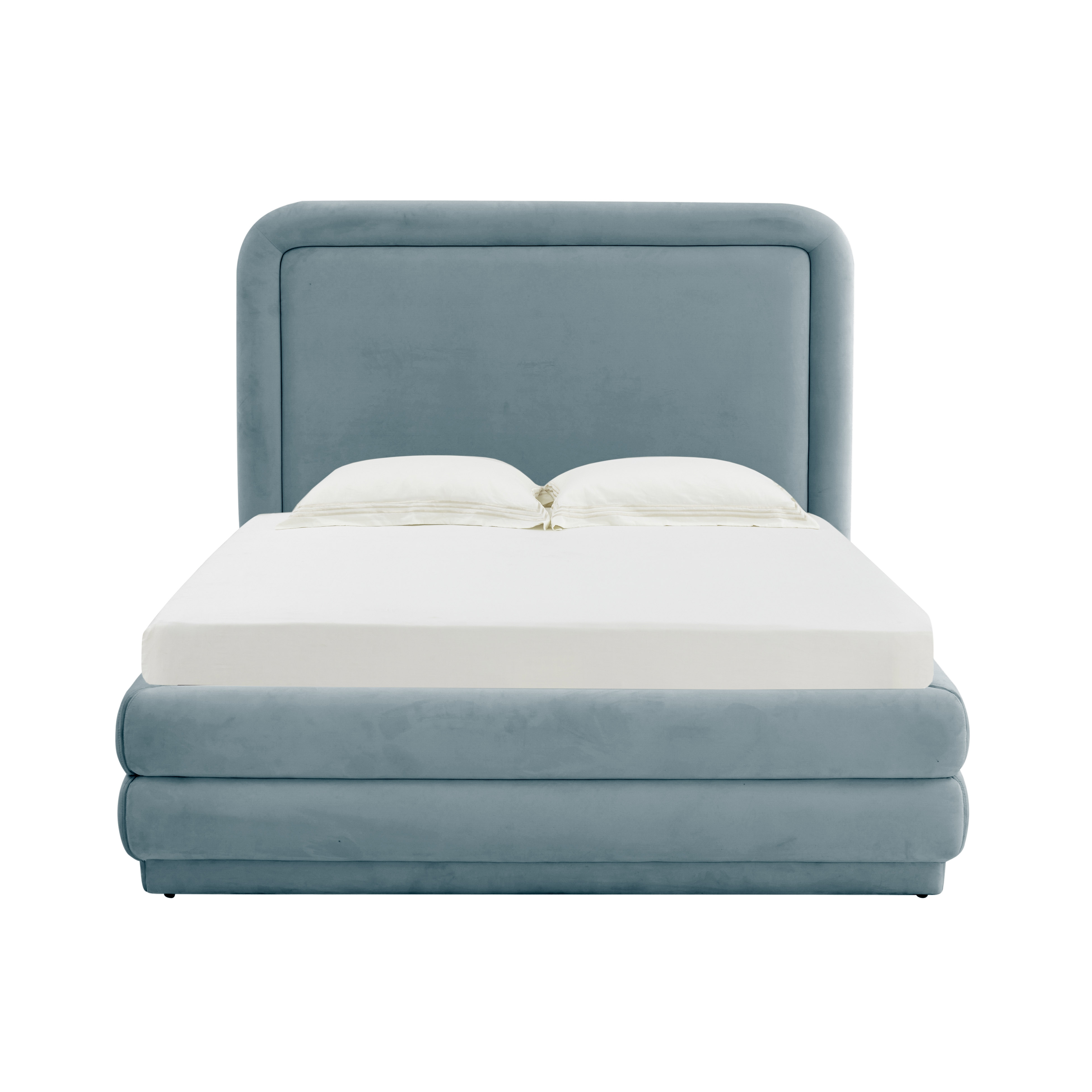 Briella Bluestone Velvet Bed in Full - Image 2