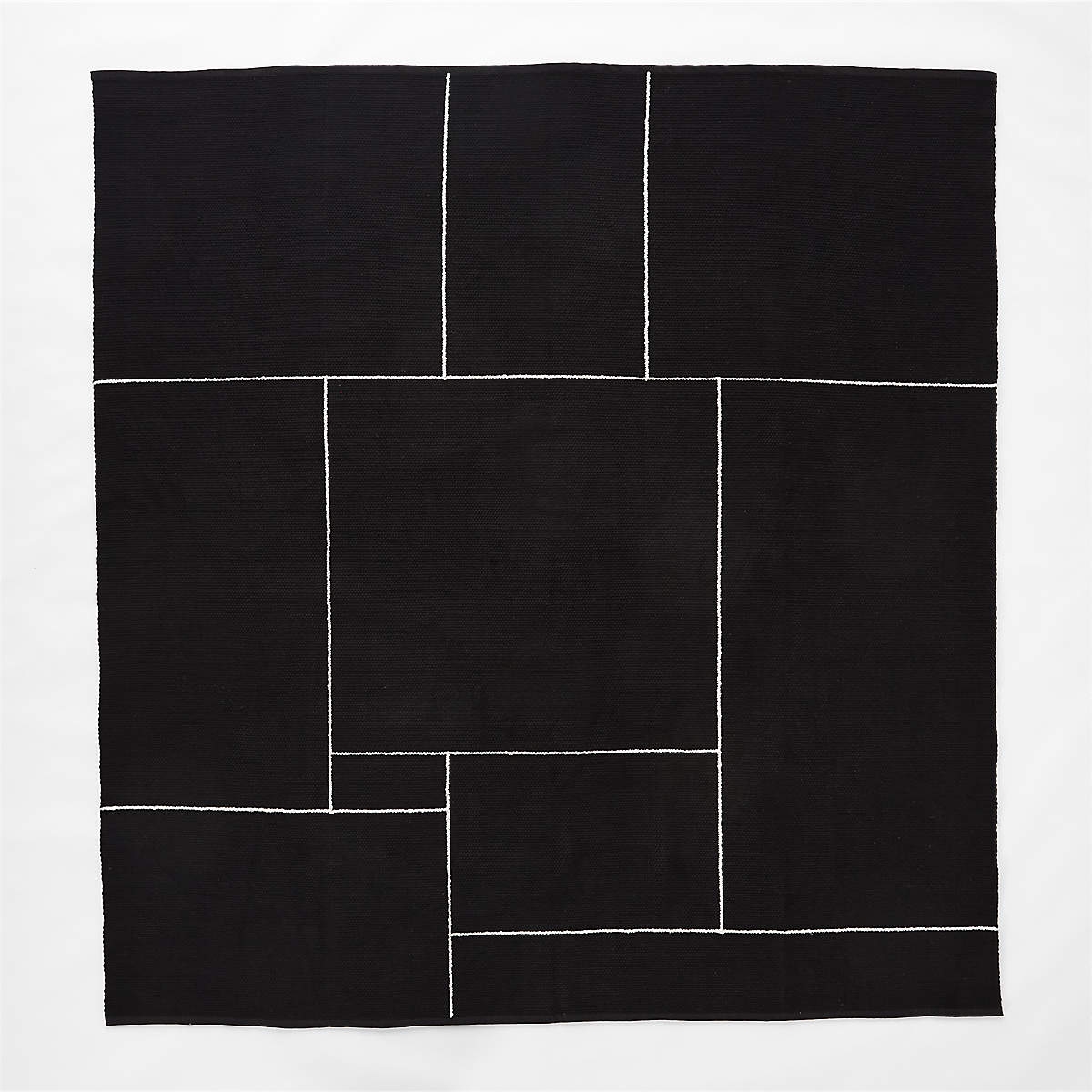 Berrini Handwoven Black Full/Queen Bed Blanket - Image 2