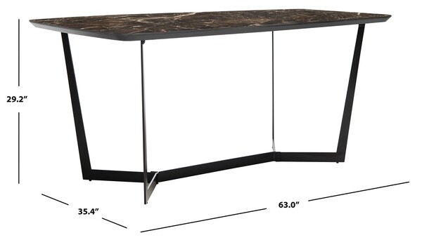 Britta Metal Dining Table - Image 2