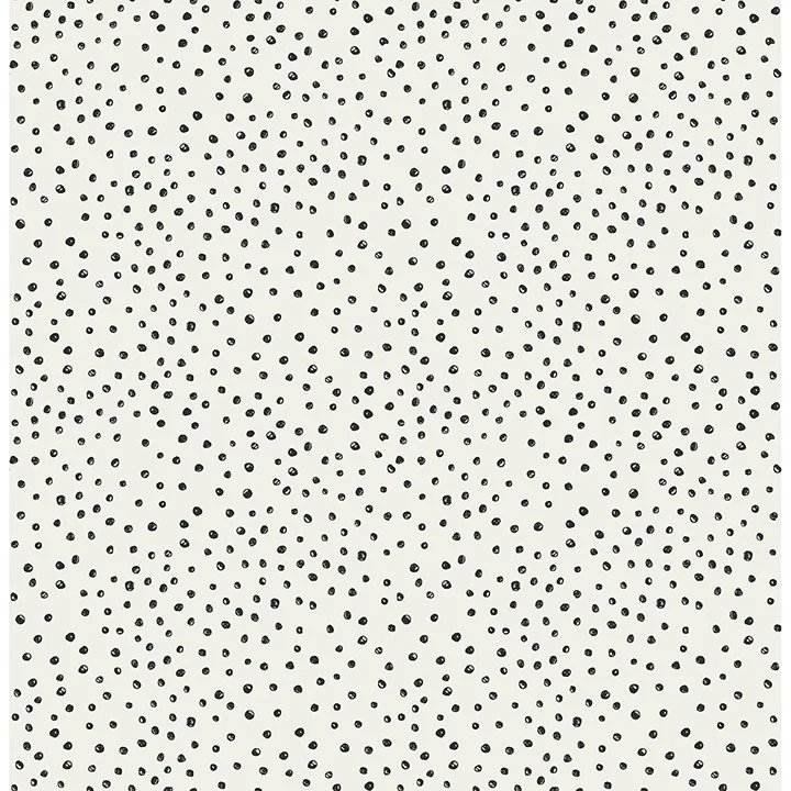 Cassie Black Petite Polka Wallpaper - Image 0