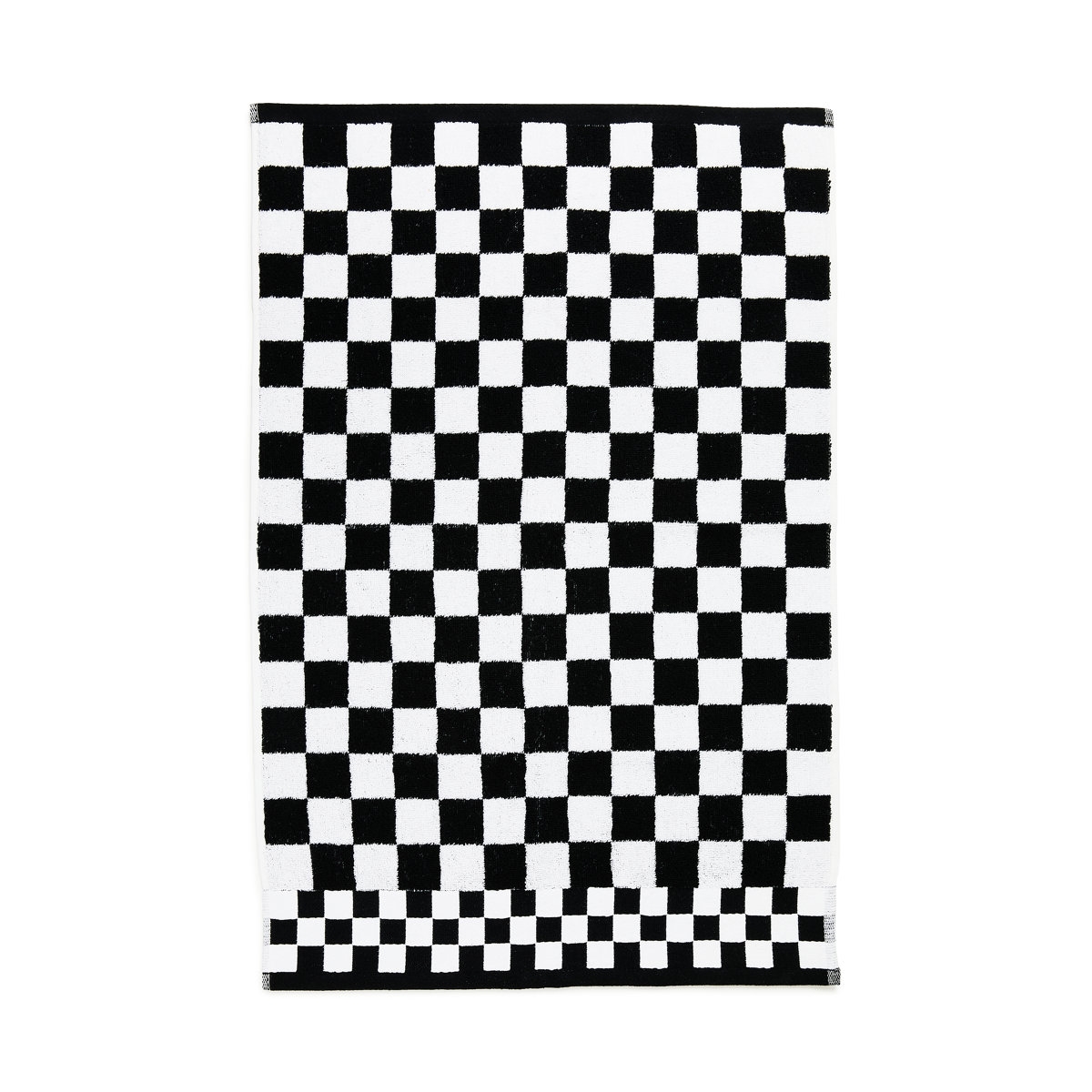 Black Check Hand Towel - Image 1