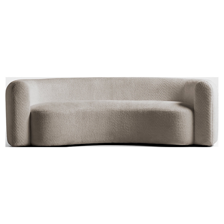 Hugger Curved Boucle Sofa by Leanne Ford - Image 2