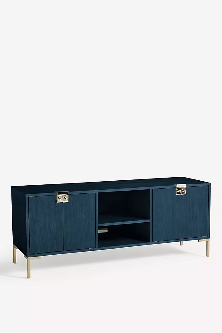 Ingram Media Console By Anthropologie in Blue - Image 1