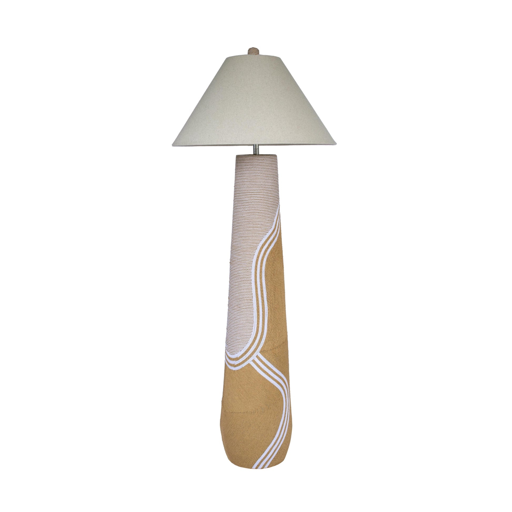 Harlee Natural Woven Floor Lamp - Image 0
