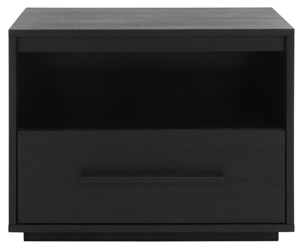 Poesy 1 Drawer Nightstand - Black - Image 0