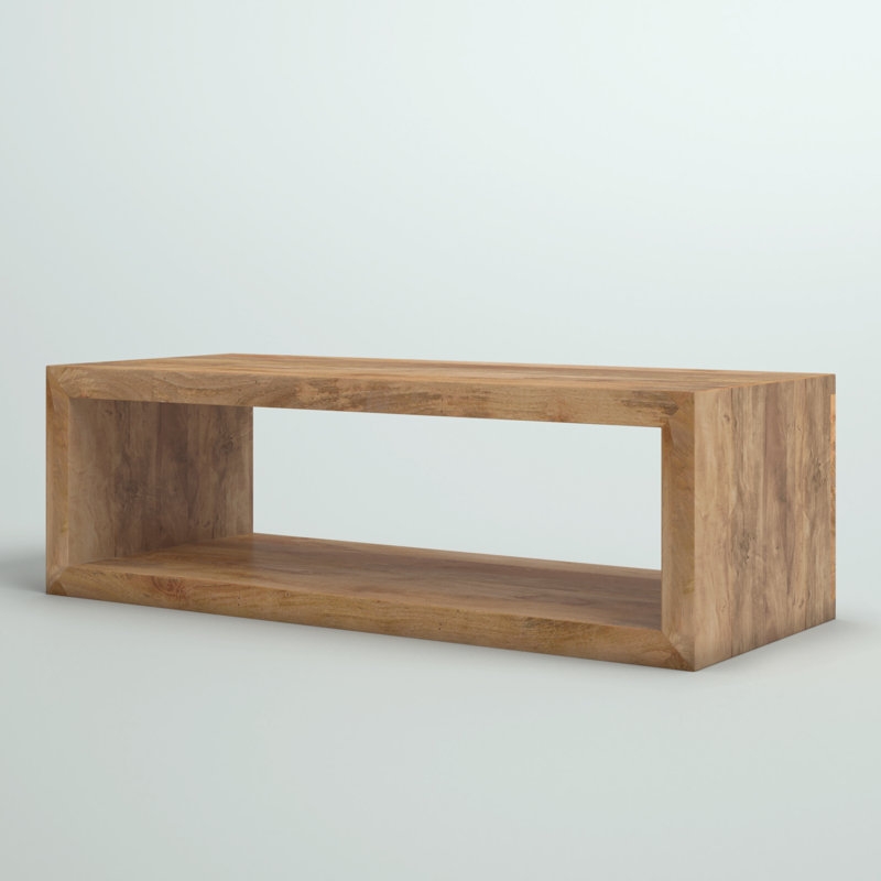 Annemarie Solid Wood Floor Shelf Coffee Table with Storage - in stock 11/4 - Image 0