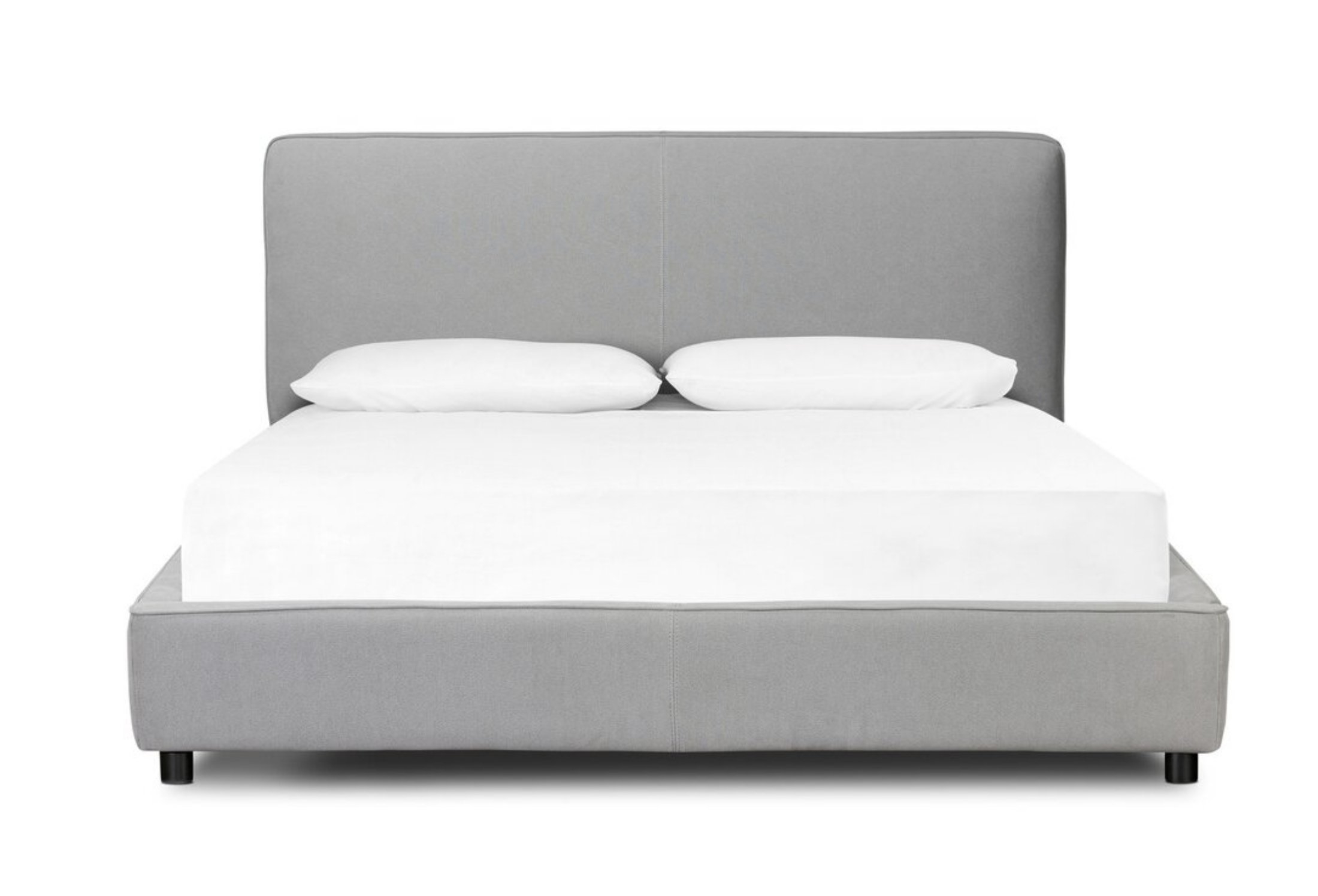 Aidan Bed-Heavy Pebble Pewter-Queen - Image 0