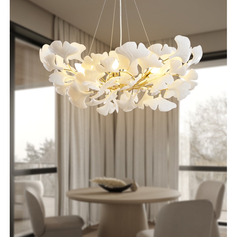 Mookan 6 - Light Ginkgo Chandelier - Image 0
