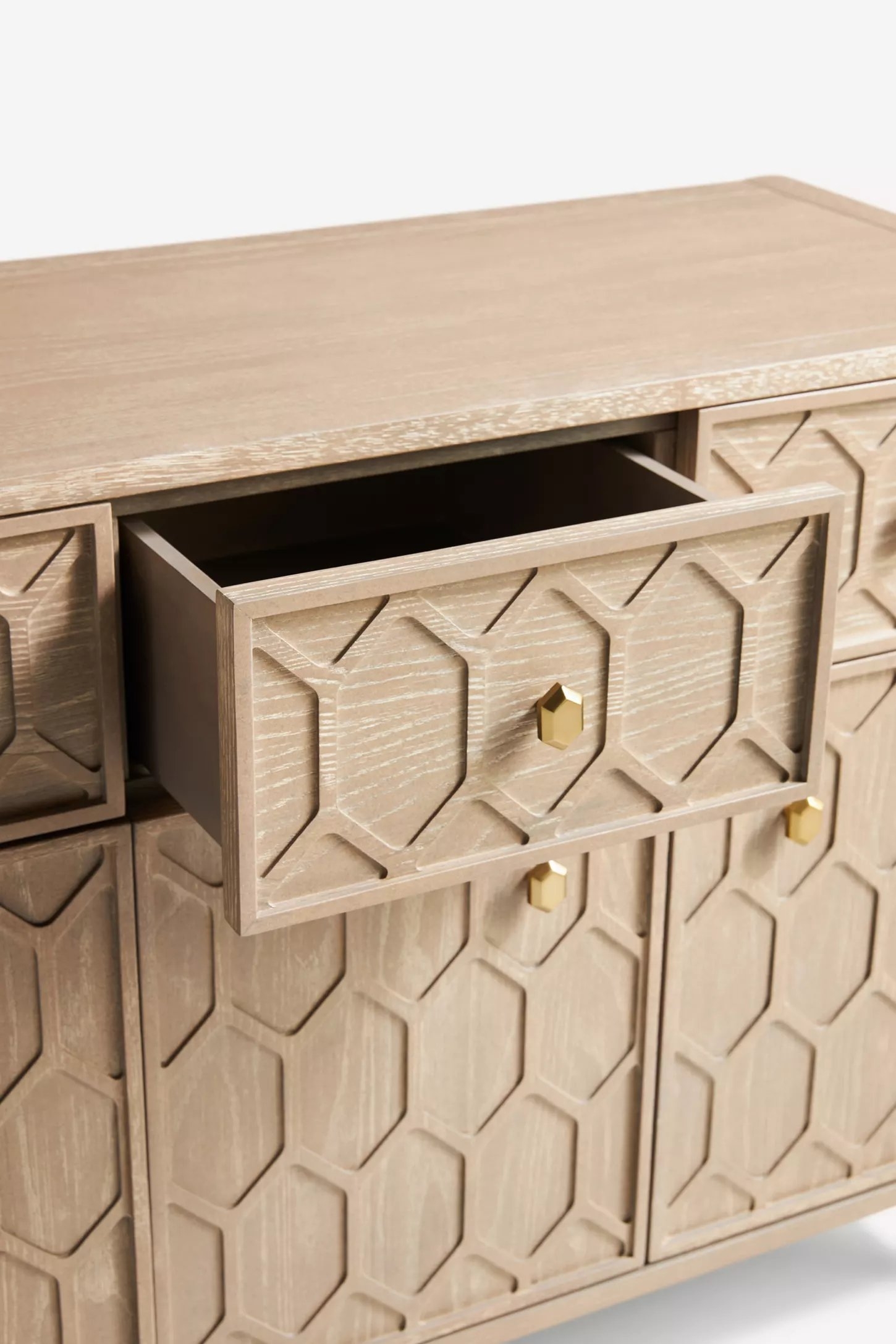Textured Trellis Buffet By Anthropologie in Natural - Image 3