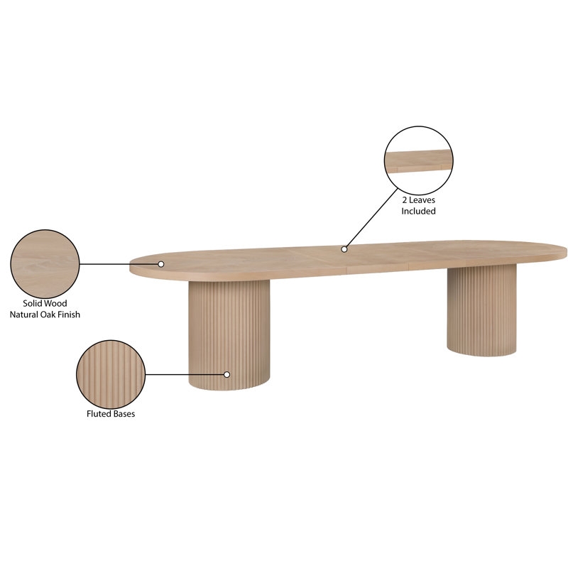 Ivona Oak Dining Table - Image 4