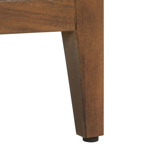 Ariella 1 Drawer Wood Nightstand - Brown - Safavieh Couture - Image 7