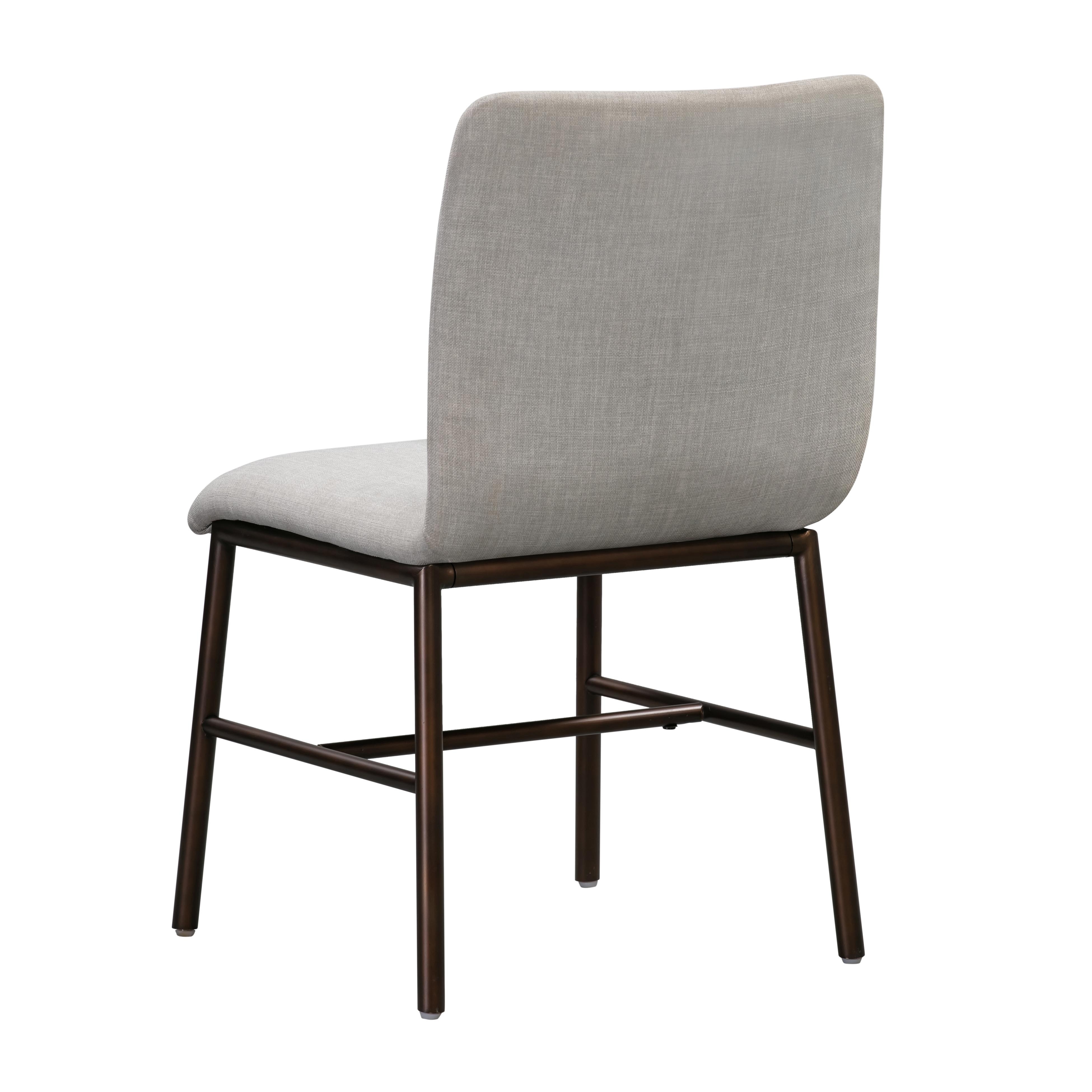 Elena Taupe Upholstered Dining Chair (Set of 2) - Image 4