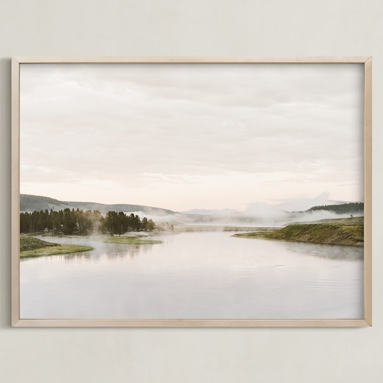 Misty Lake Art Print - Image 0