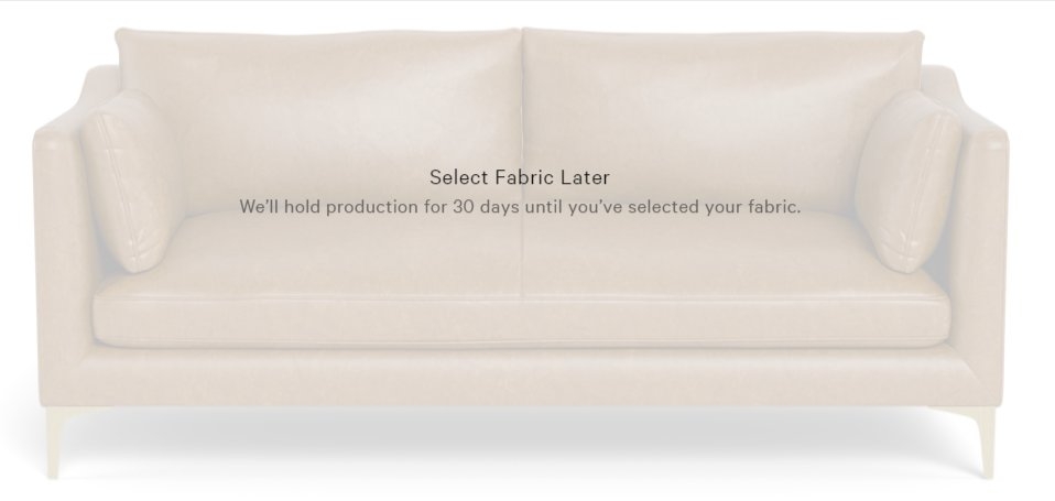 Caitlin Leather Sofa by The Everygirl® - Decide Later Leather - Brass Plated L Leg - 75" x 36"D x 35"H - Down Alternative Fill - Image 0