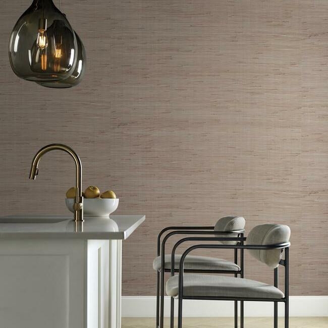 Metallic Jute Grasscloth Wallpaper - Image 0