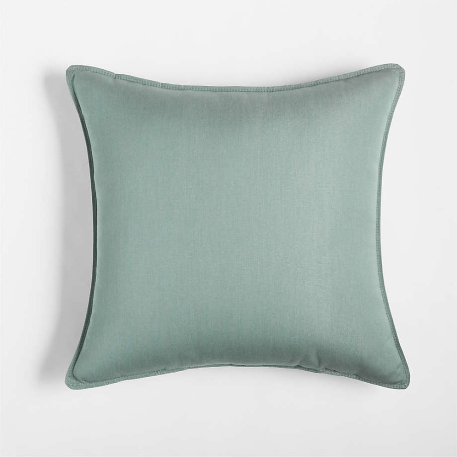 Sunbrella ® Spa Blue 20"x20" Outdoor Pillow - Image 0