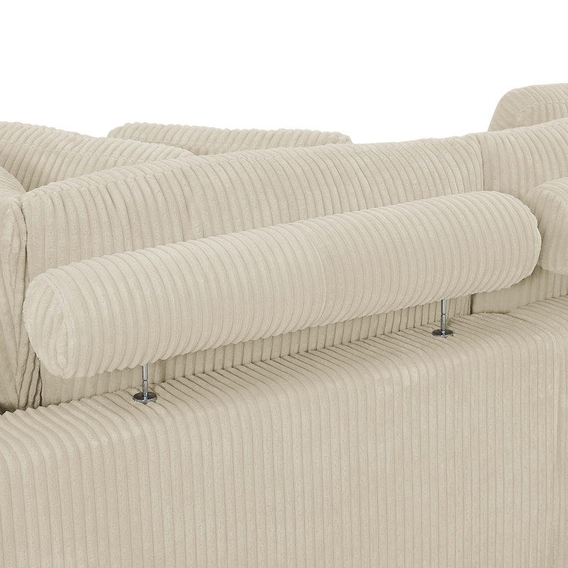 Satter 4 - Piece Corduroy Sectional - Image 2