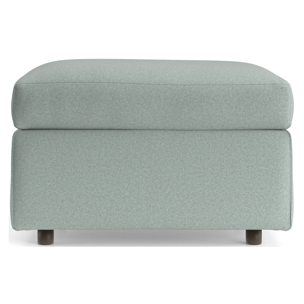 Barrett II OttomanShelly Fabric in Seafoam - Image 0