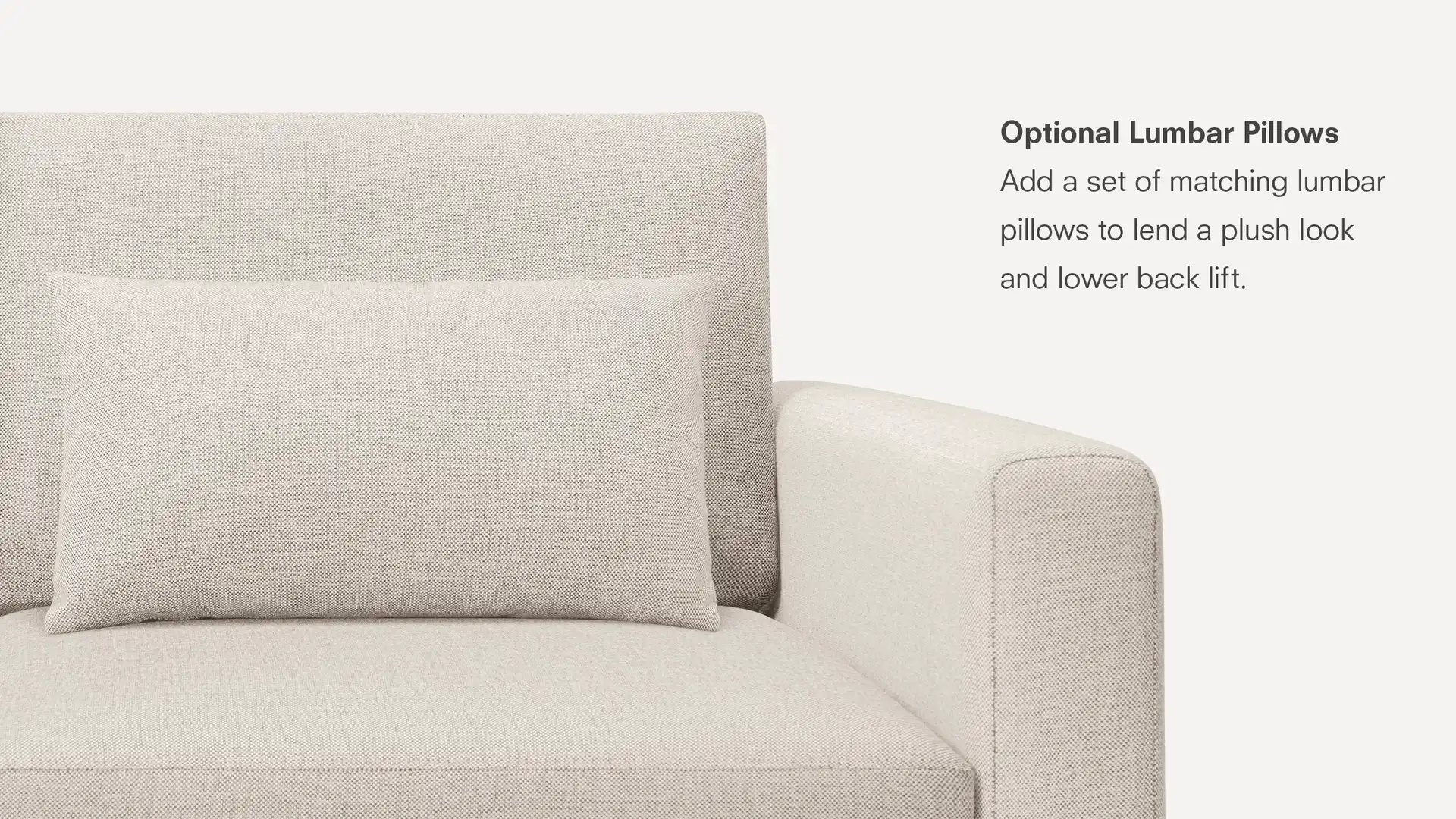 Nomad Sofa - Ivory - Performance Basketweave / Black - Metal / Block - Image 3