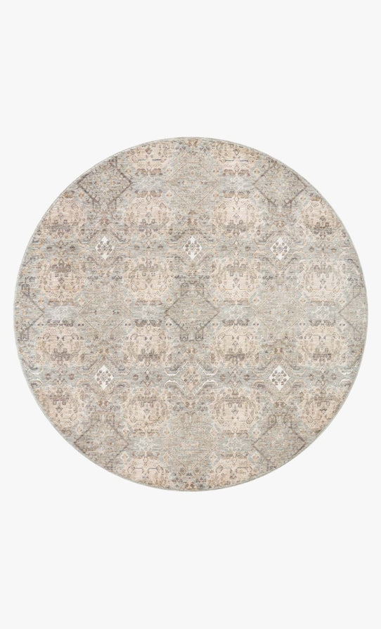 ZUMA ZUM-05 SILVER / MULTI 5'-3" x 5'-3" Round - Image 0