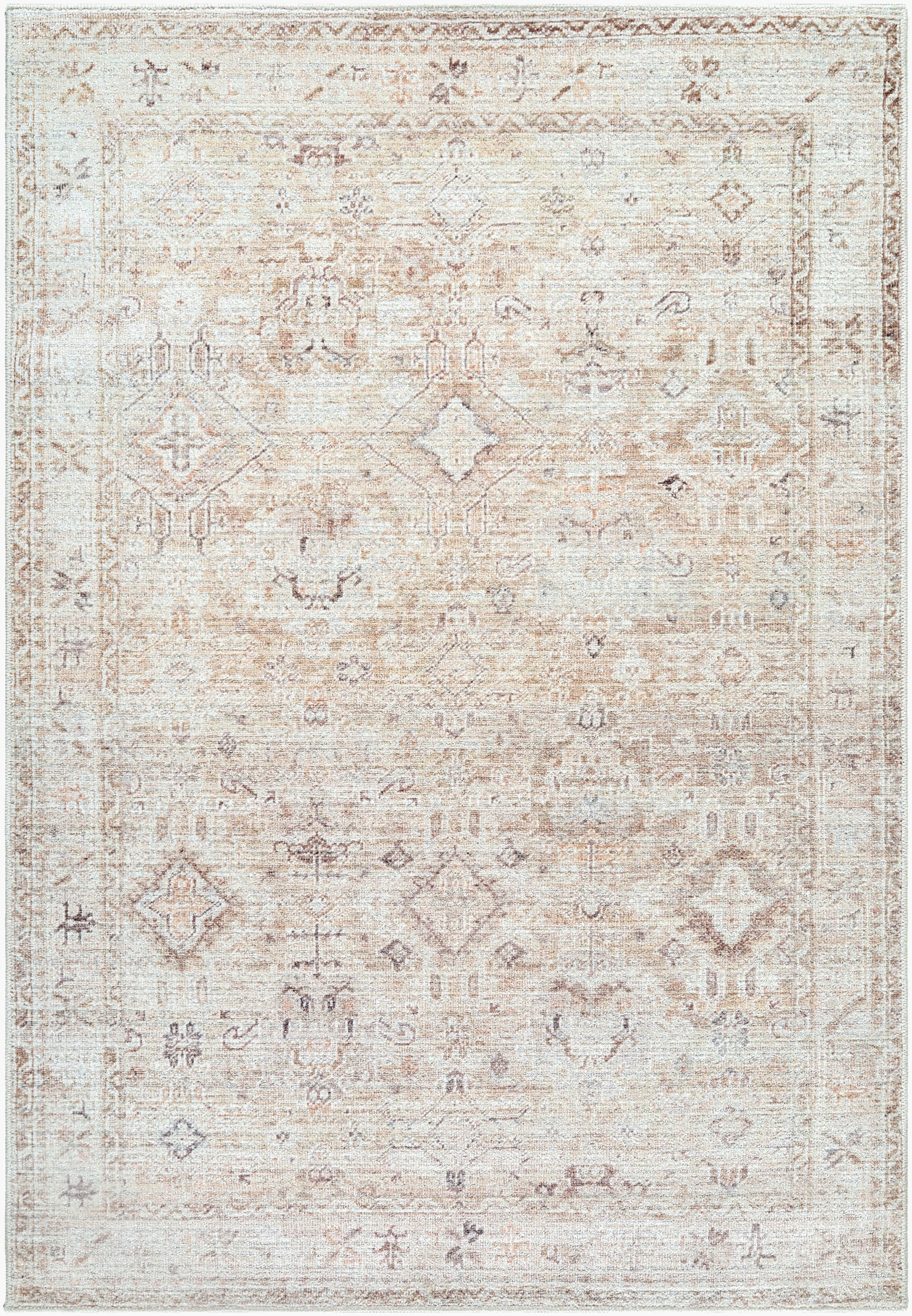 Marlene White Indoor 7'9" x 10' Machine Woven Rug - Image 0