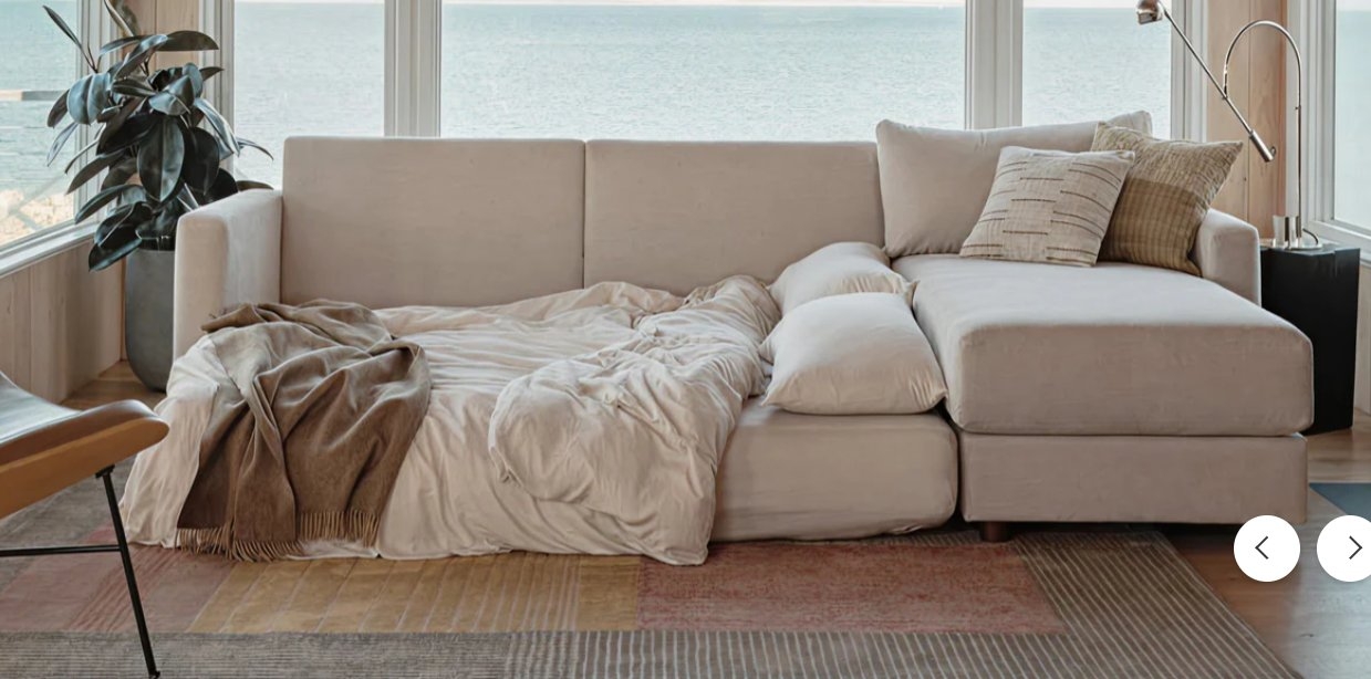 Span Sleeper Storage Sectional with Reversible Chaise - Georgia Clay - Performance Chenille - Image 6