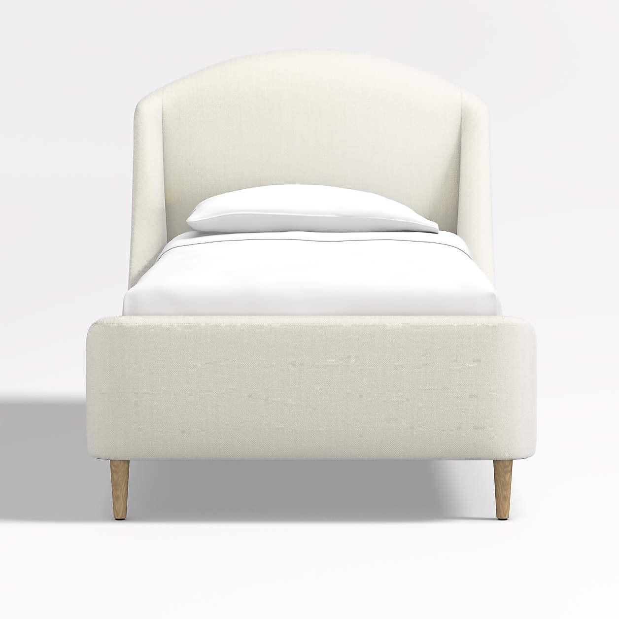 Lafayette Ivory Upholstered Twin Bed - Image 0