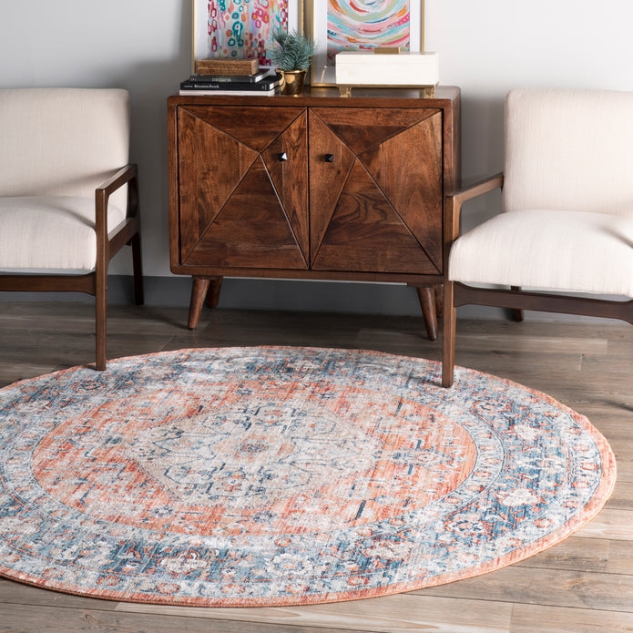 Vintage Zara Medallion Area Rug - Image 0