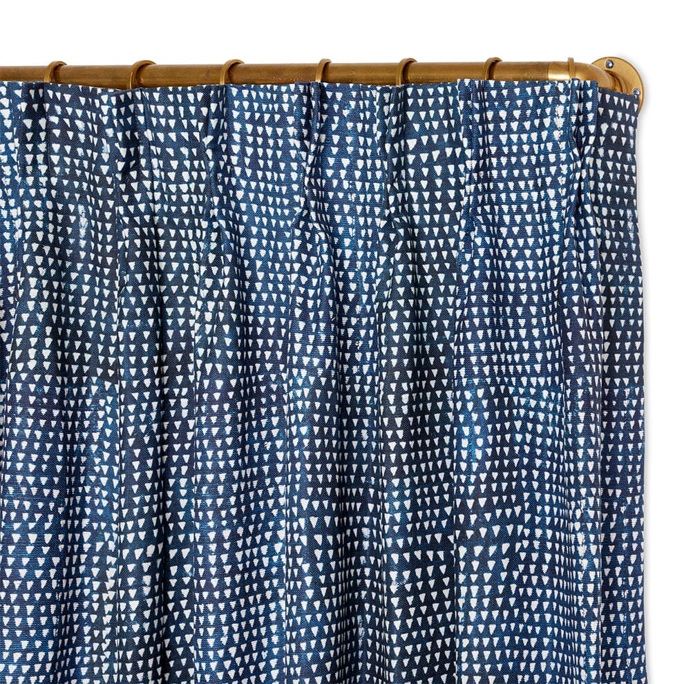 Arrows Indigo French Pleat Curtain - Image 0