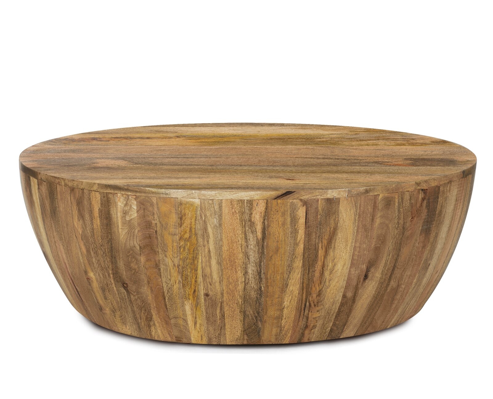 Vivienne Solid Wood Drum Coffee Table - Image 0