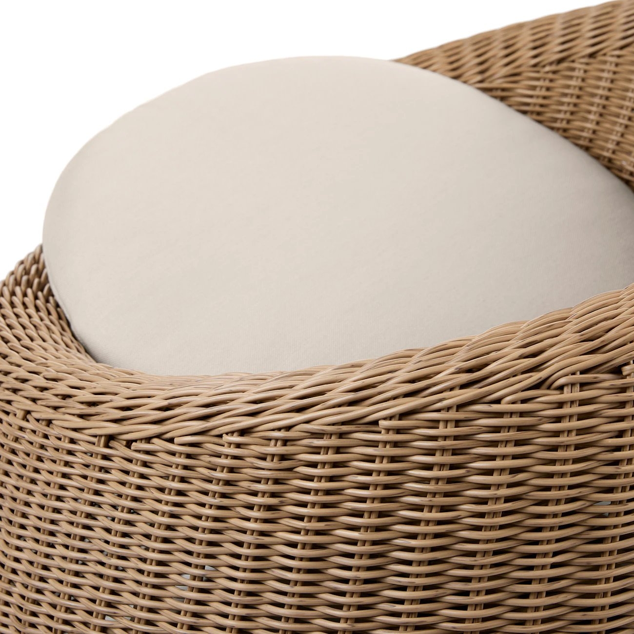 Avila 36.5" Outdoor Swivel Chair - Dravite Ivory - Image 4