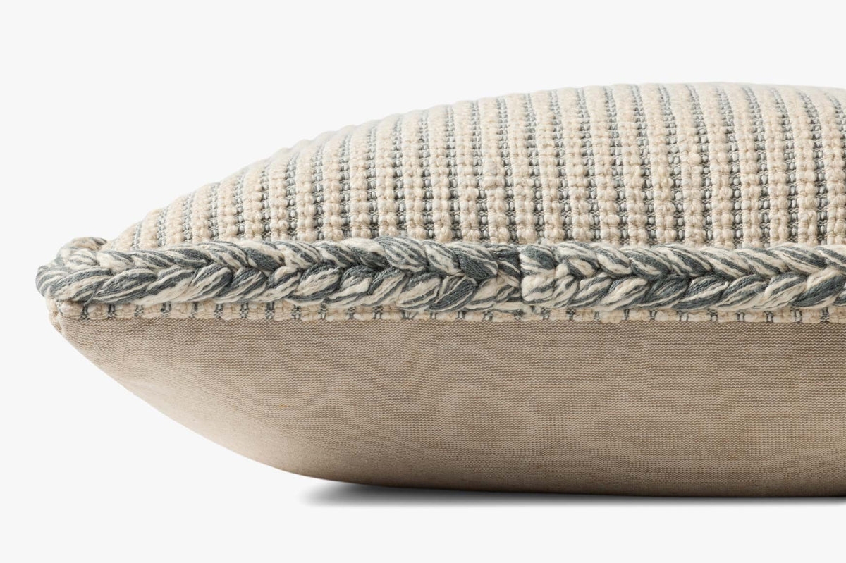 Pal0051 Natural / Blue Pillow - Image 1