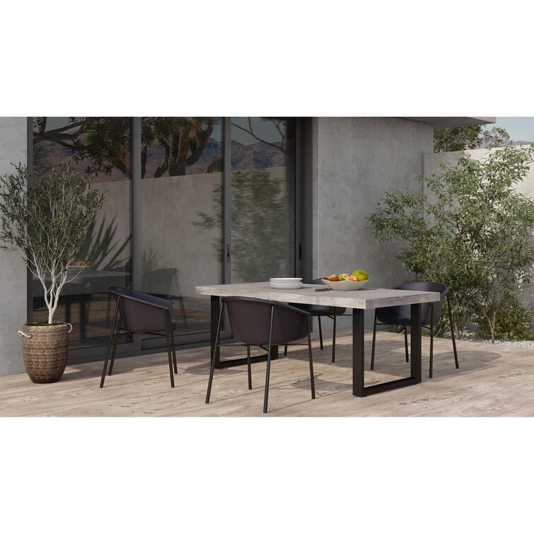 Clement Concrete Outdoor Dining Table - Image 3