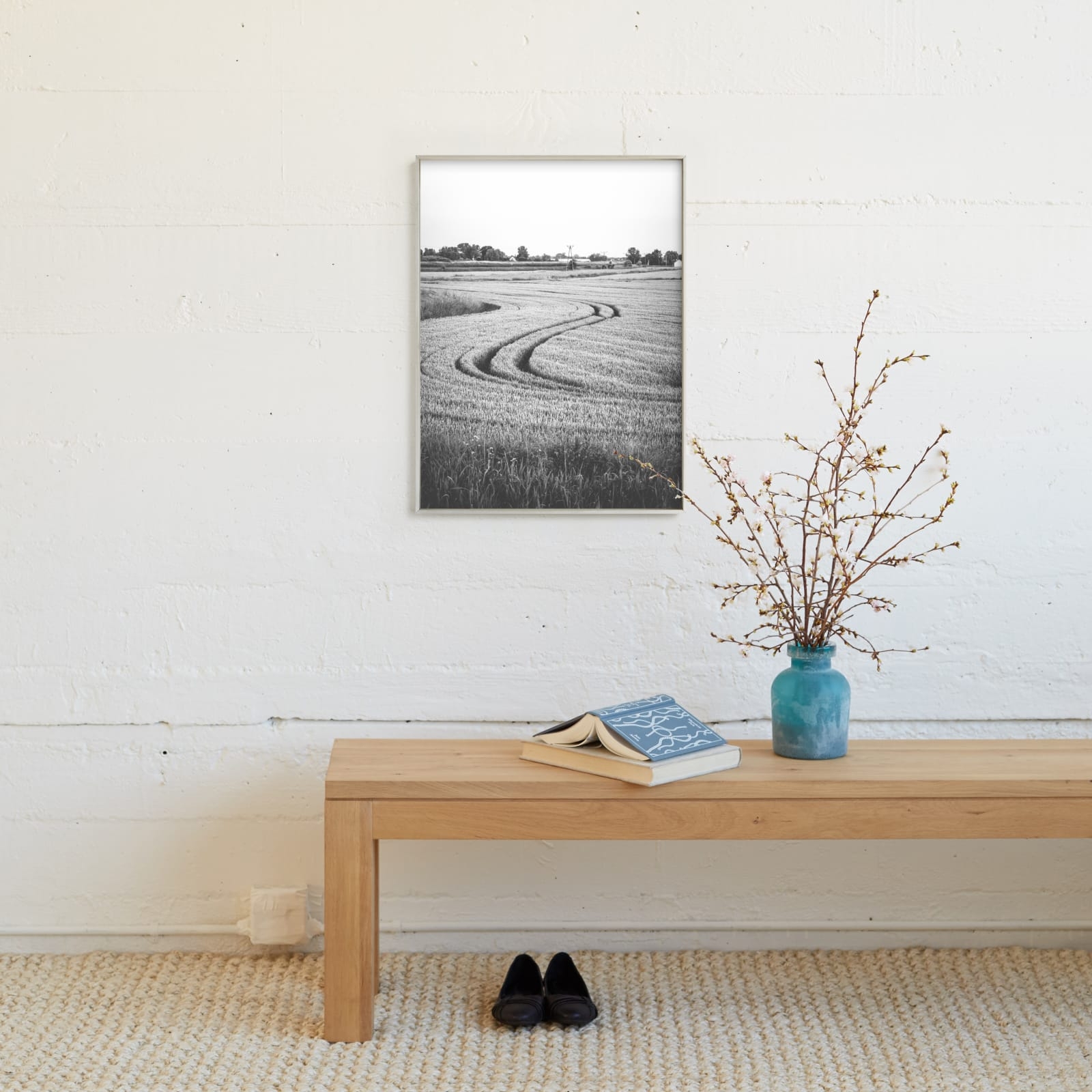 Holy Cow I, 18"x24", Silver Gray, Champagne Silver Frame, Standard - Image 1